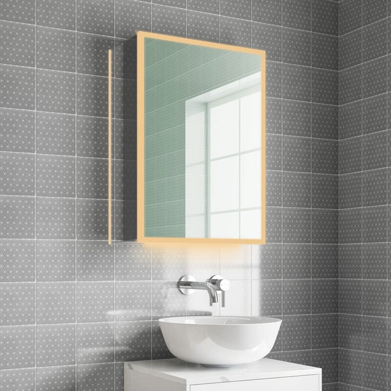 Maya LED Mirror Cabinet - Image 4