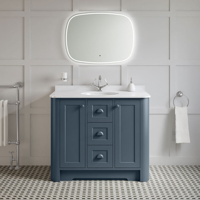 Farnham 1000mm 2 Door, 3 Drawer Floor Unit - Image 6