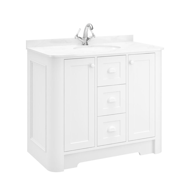 Farnham 1000mm 2 Door, 3 Drawer Floor Unit - Image 3