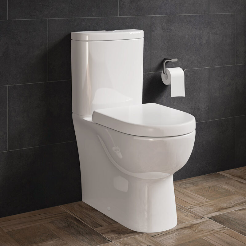 Finley Fully Enclosed Toilet Pan, Cistern & Soft Close Seat - Image 2