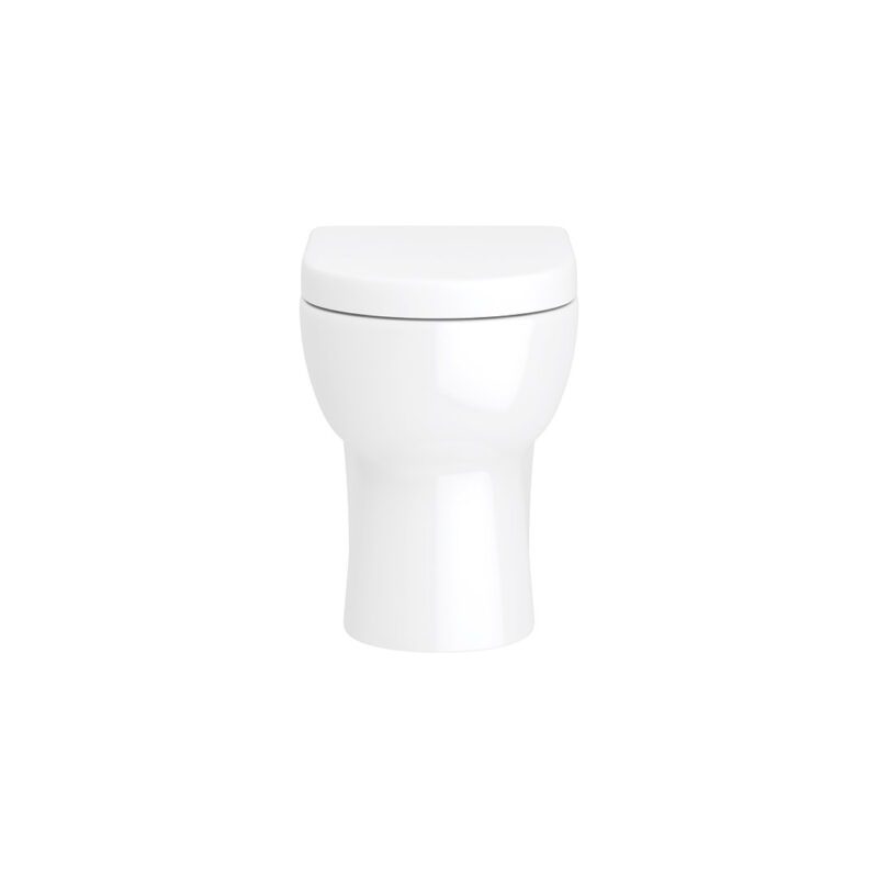 Finley Back To Wall Toilet Pan & D-Shape Soft Close Seat - Image 4
