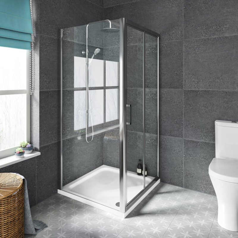 Mina 6mm Bi-Fold Door with Side Panel