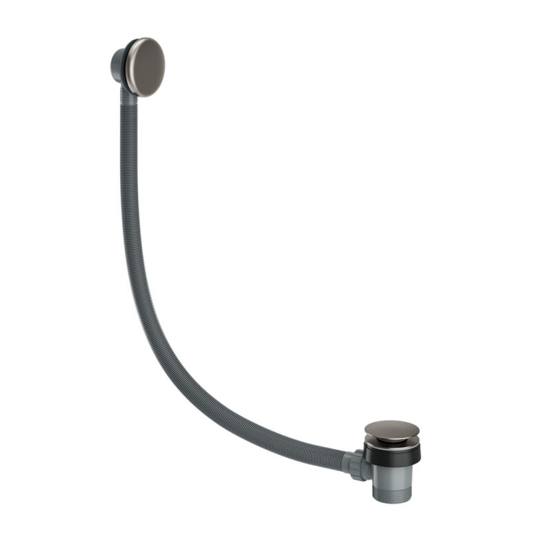 Spring Bath Waste Easy Clean Gun Metal