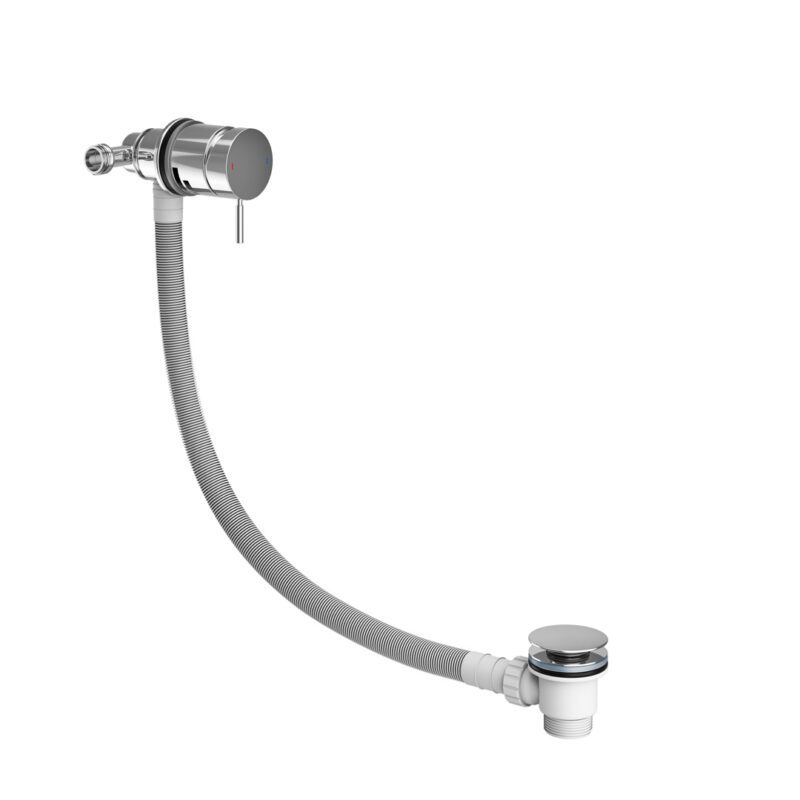 Bath Filler with Control Valve, Sprung Waste & Overflow