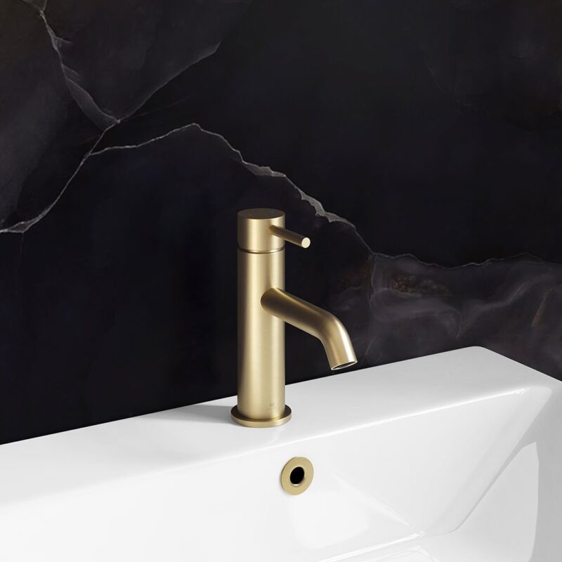 Brushed Brass Basin Overflow Ring - Image 2