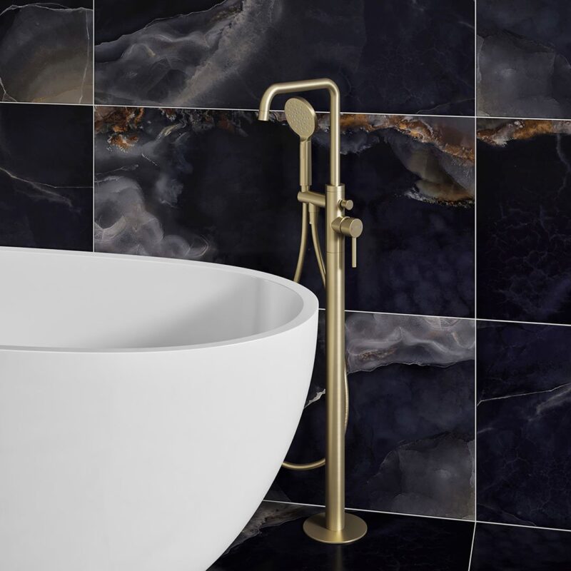 Ryver Easy-Plumb Floor Standing Bath Shower Mixer & Kit - Image 6
