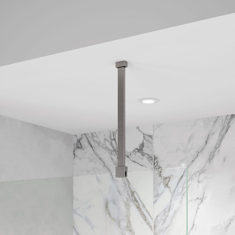 Emmi Wetroom Panel Ceiling Adaption Bracket Gun Metal