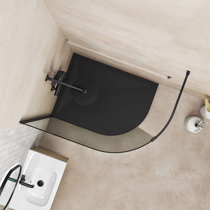 Emmi 8mm Curved Wetroom Panel Glass Only - Image 8