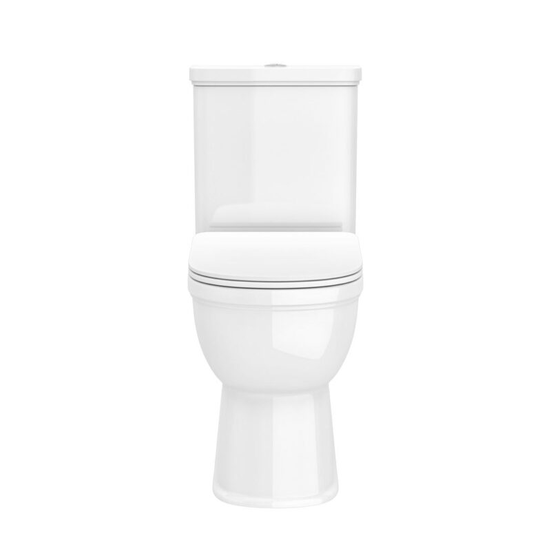 Farnham Fully Enclosed Toilet Pan, Cistern & Slim Soft Close Seat - Image 4