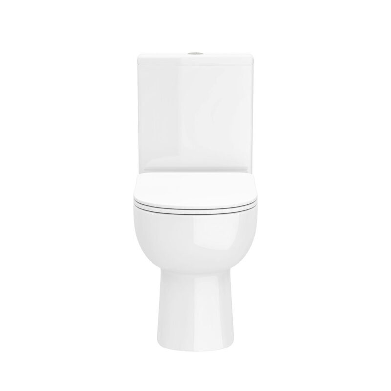 Foye Open Back Toilet Pan, Cistern & Slim Soft Close Seat - Image 4