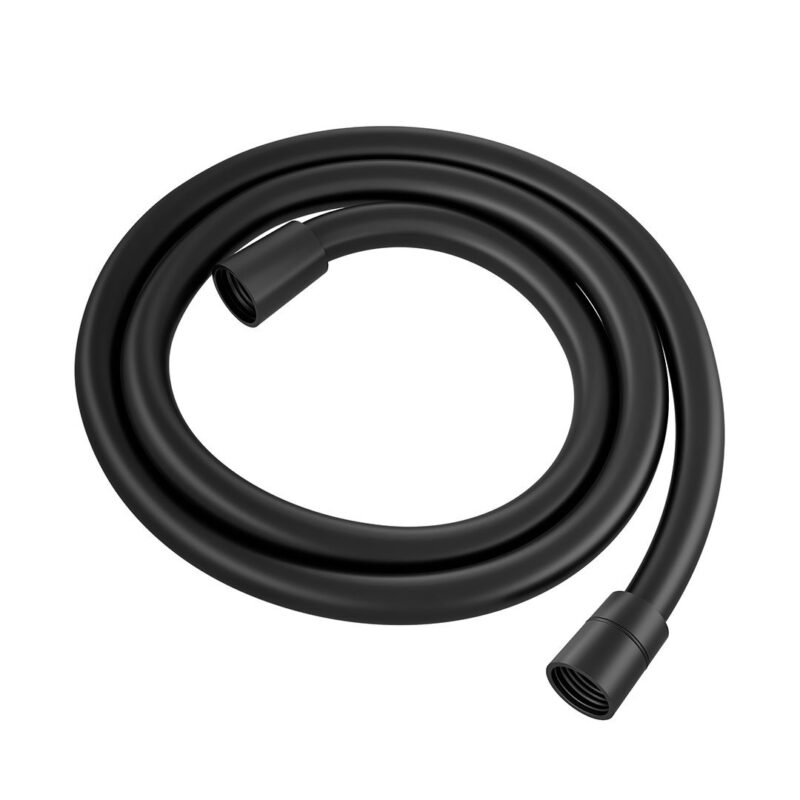 1.5m PVC Smooth Shower Hose Black