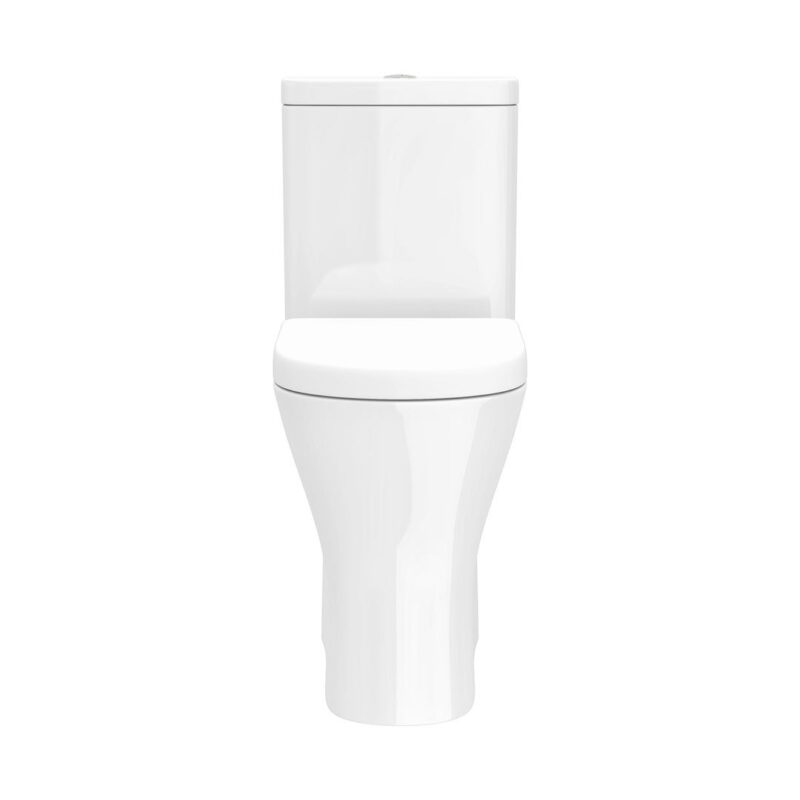 Preston Open Back Toilet Pan, Cistern & Soft Close Seat - Image 4