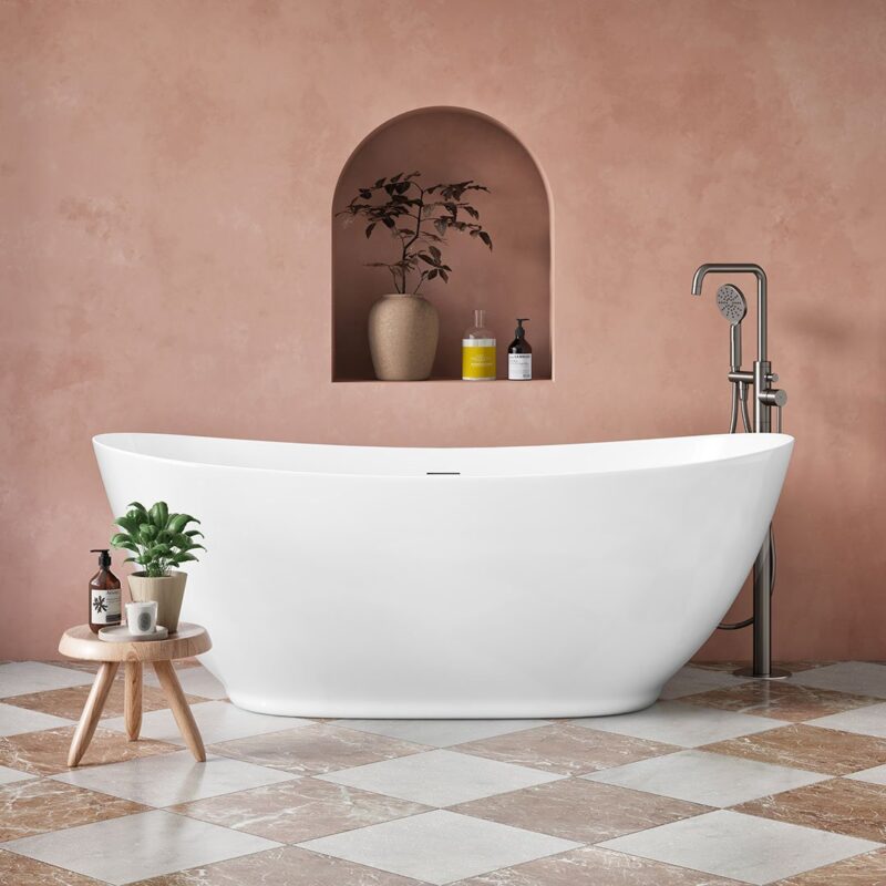 Roe 1700 Thin Edge Freestanding Acrylic Bath
