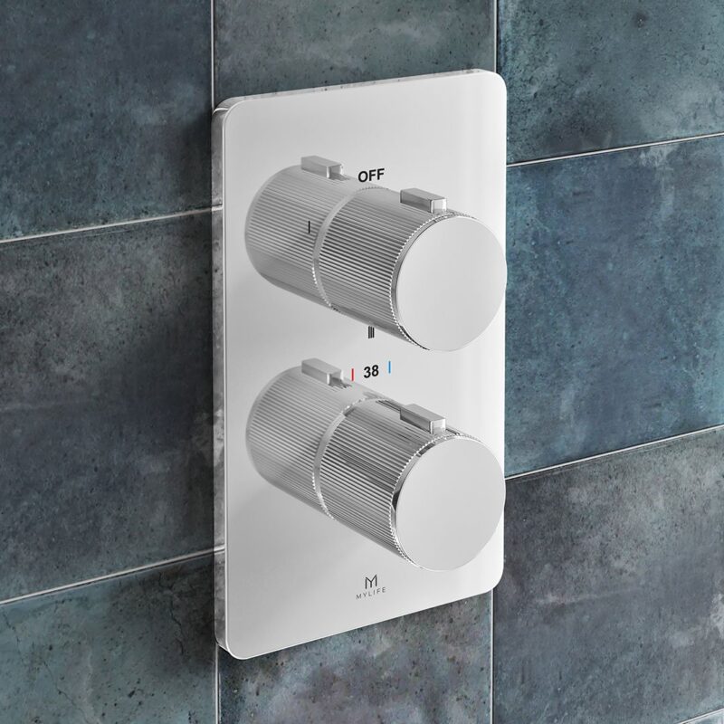 Round Concealed Valve Fluted Handle Pack - Image 9
