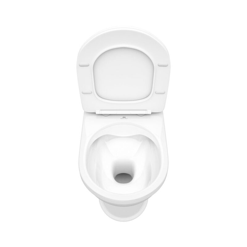 Farnham Back To Wall Rimless Toilet Pan & Slim Soft Close Seat - Image 5
