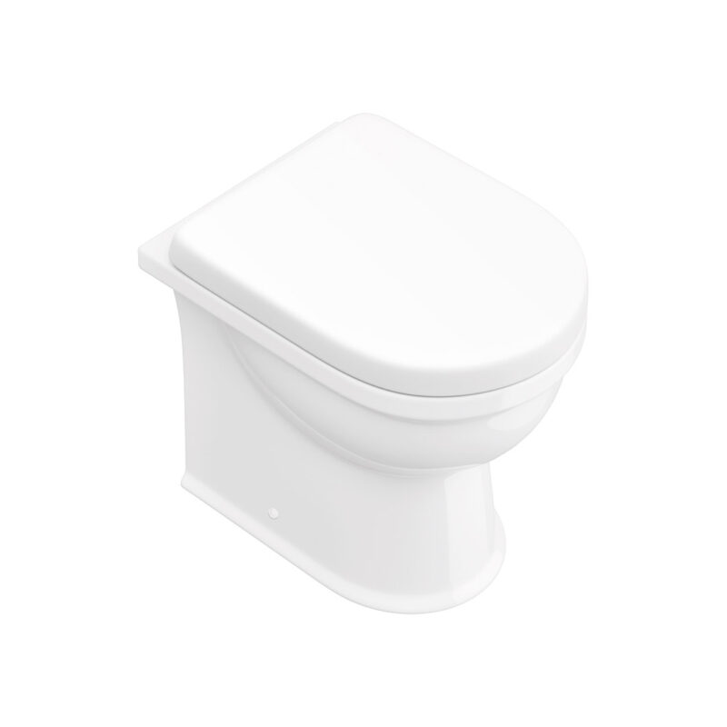 Farnham Back To Wall Rimless Toilet Pan & Standard Soft Close Seat - Image 4