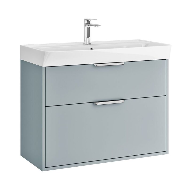 Calia 800mm 2 Drawer Wall Unit - Image 3