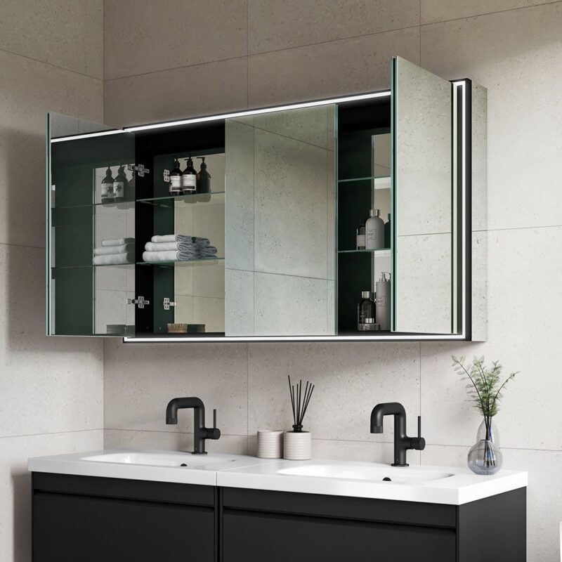 Corey LED Mirror Cabinet - Image 21