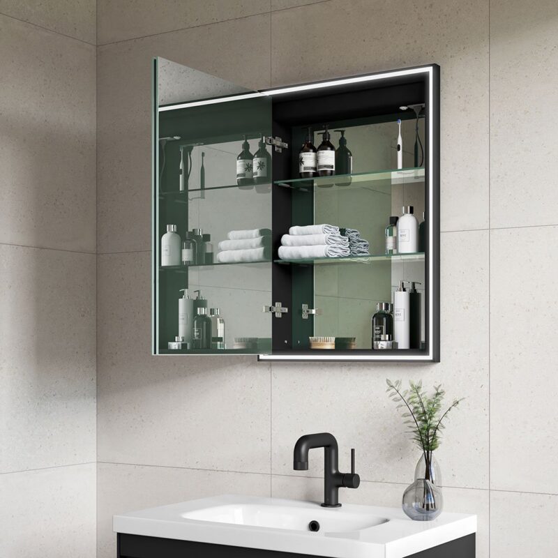 Corey LED Mirror Cabinet - Image 4
