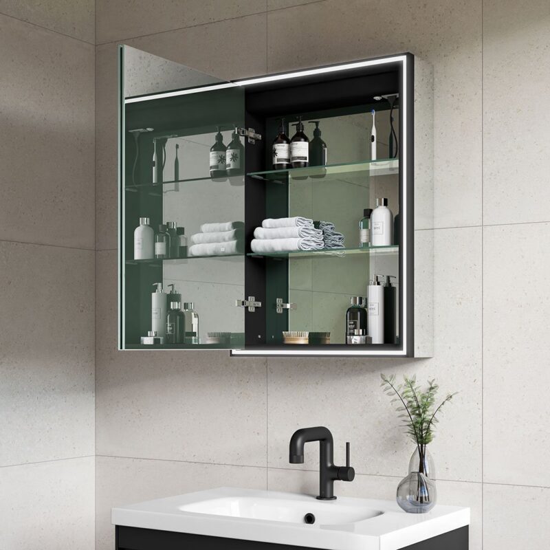 Corey LED Mirror Cabinet - Image 5