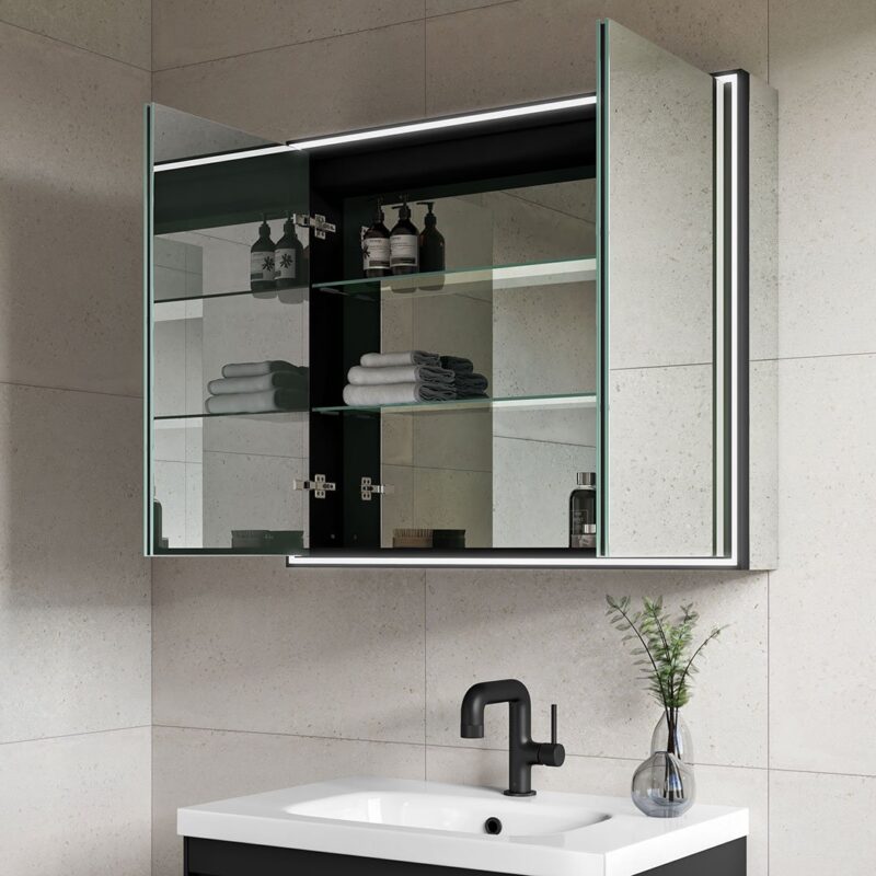 Corey LED Mirror Cabinet - Image 14