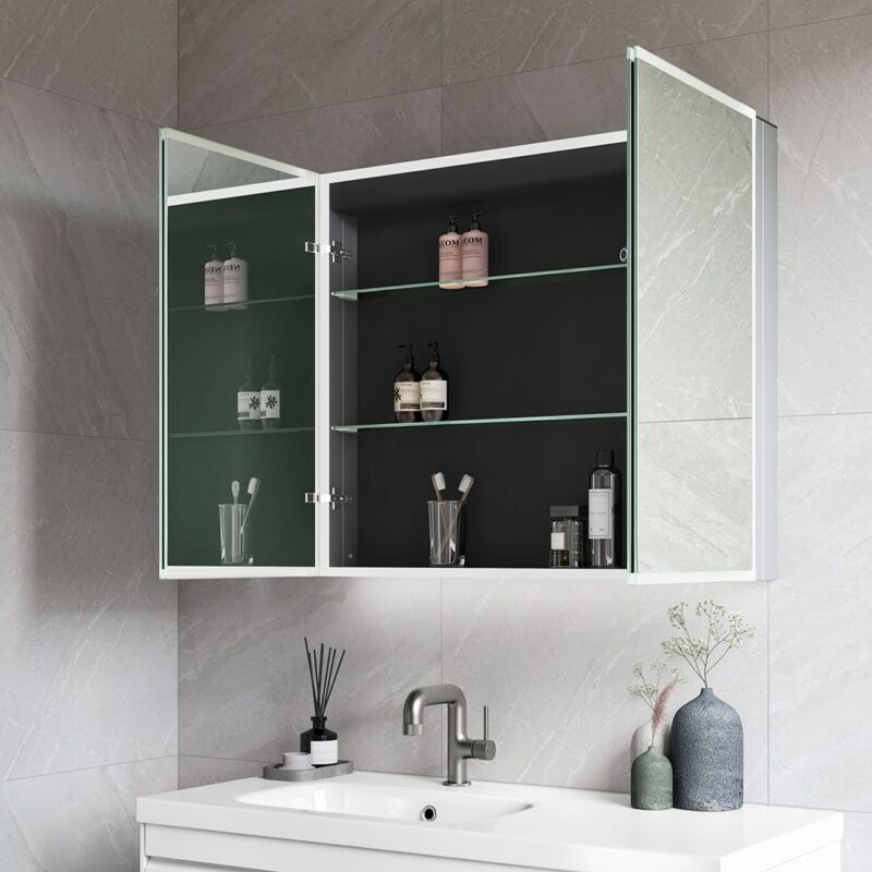 Emer Bluetooth Audio LED Mirror Cabinet - Image 6