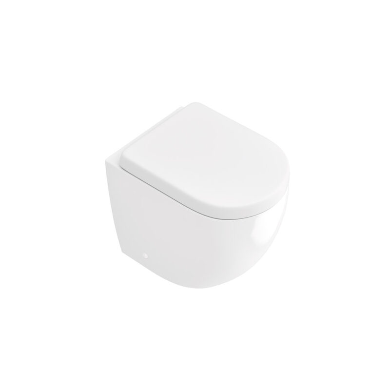 Edison Back To Wall Rimless Toilet Pan & Soft Close Seat - Image 3