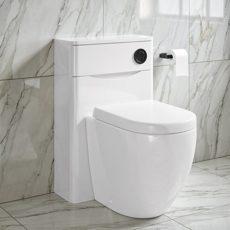 Edison Back To Wall Rimless Toilet Pan & Soft Close Seat - Image 2
