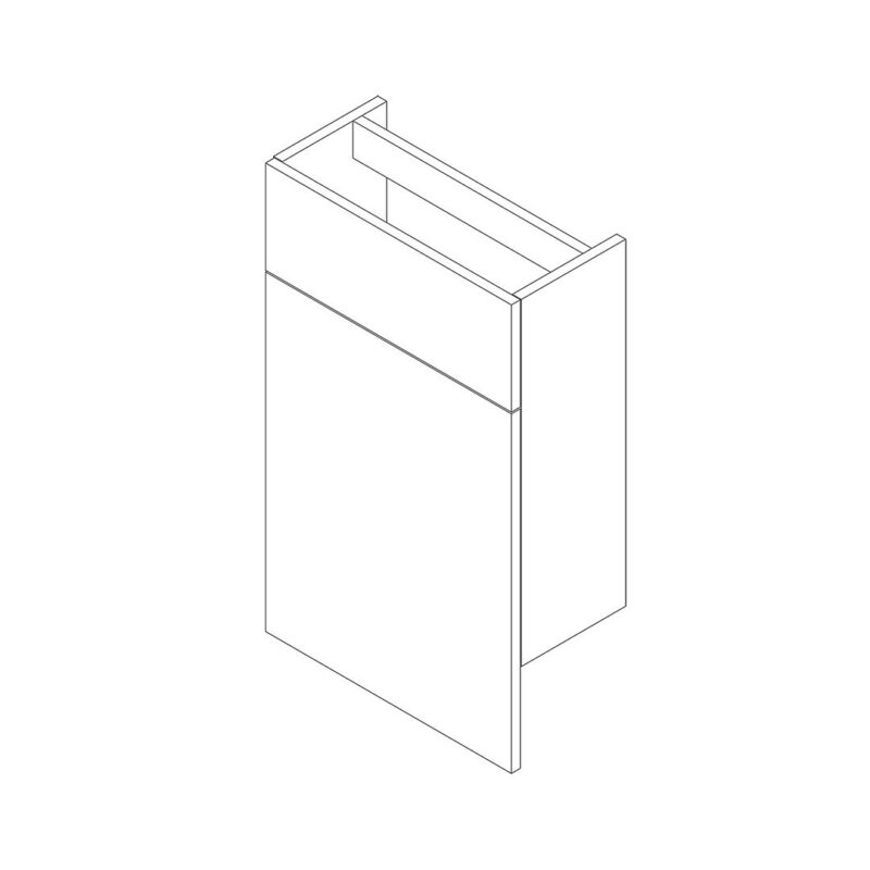 Stockton Slimline 500mm Back to Wall WC Kit