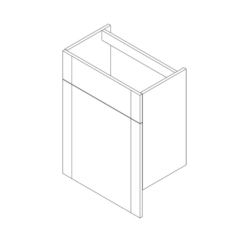 Gresham Standard 600mm Back to Wall WC Kit