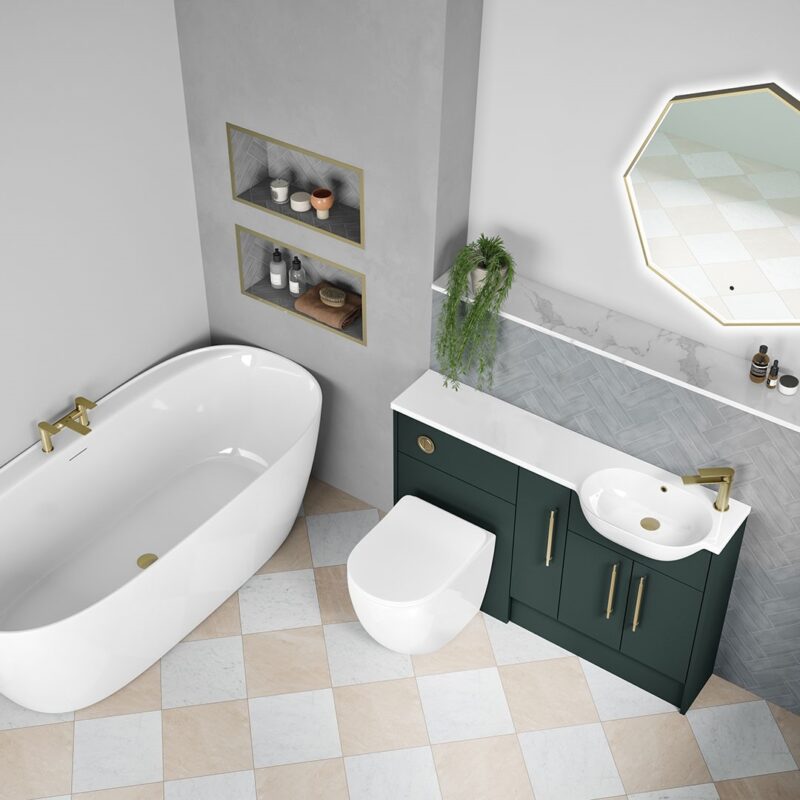 Combi Round Slimline Right Hand Resin Worktop Basin - Image 2